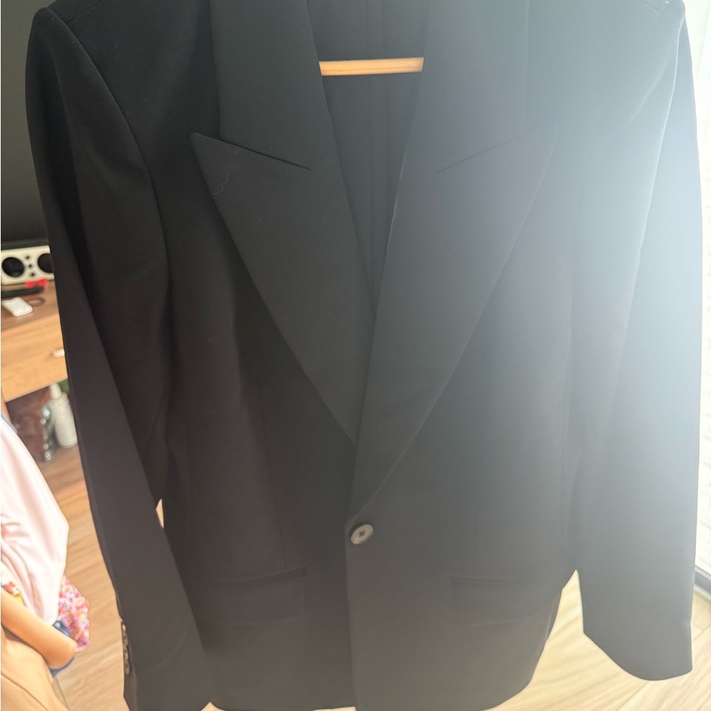 Express Black Sport Coat with Structured Silhouette